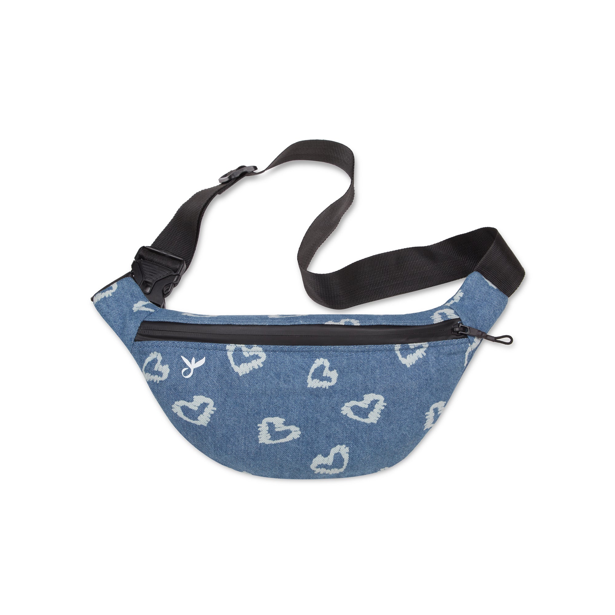 Denim Hearts Fanny Pack -  Label Dimple Raghani