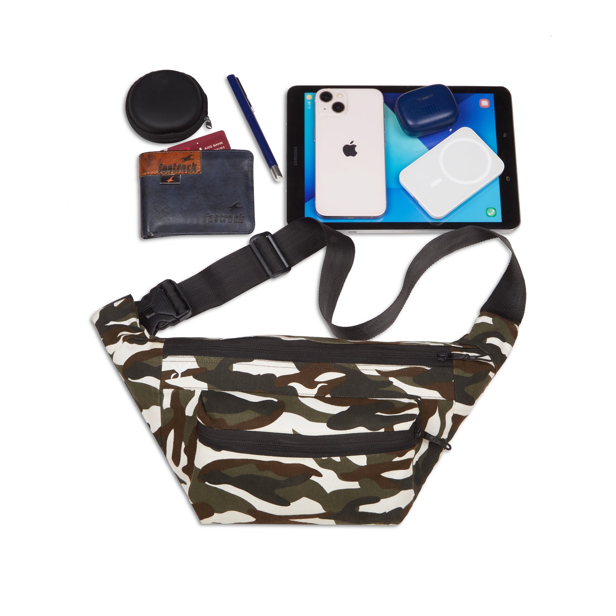 Trendy Camo Fanny Pack -  Label Dimple Raghani